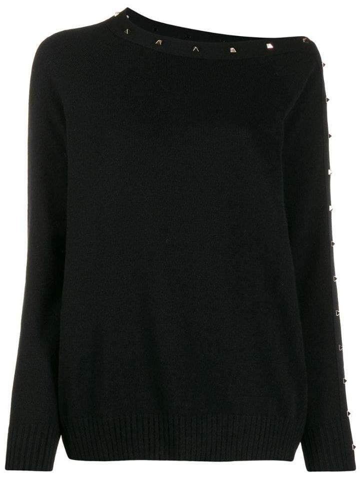 D.exterior Studded Detail Jumper - Black