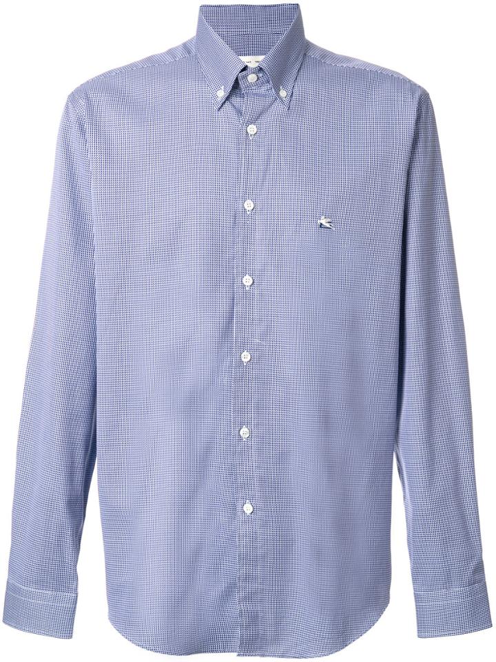 Etro Houndstooth Button-down Shirt - Unavailable