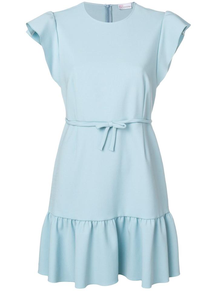 Red Valentino Pleated Mini Dress - Blue