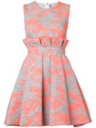 Msgm Brocade Dress, Women's, Size: 40, Pink/purple, Polyamide/polyester/metallic Fibre