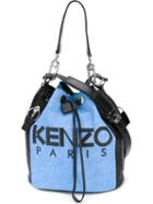 Kenzo Kanvas Bucket Tote, Women's, Blue, Cotton/leather