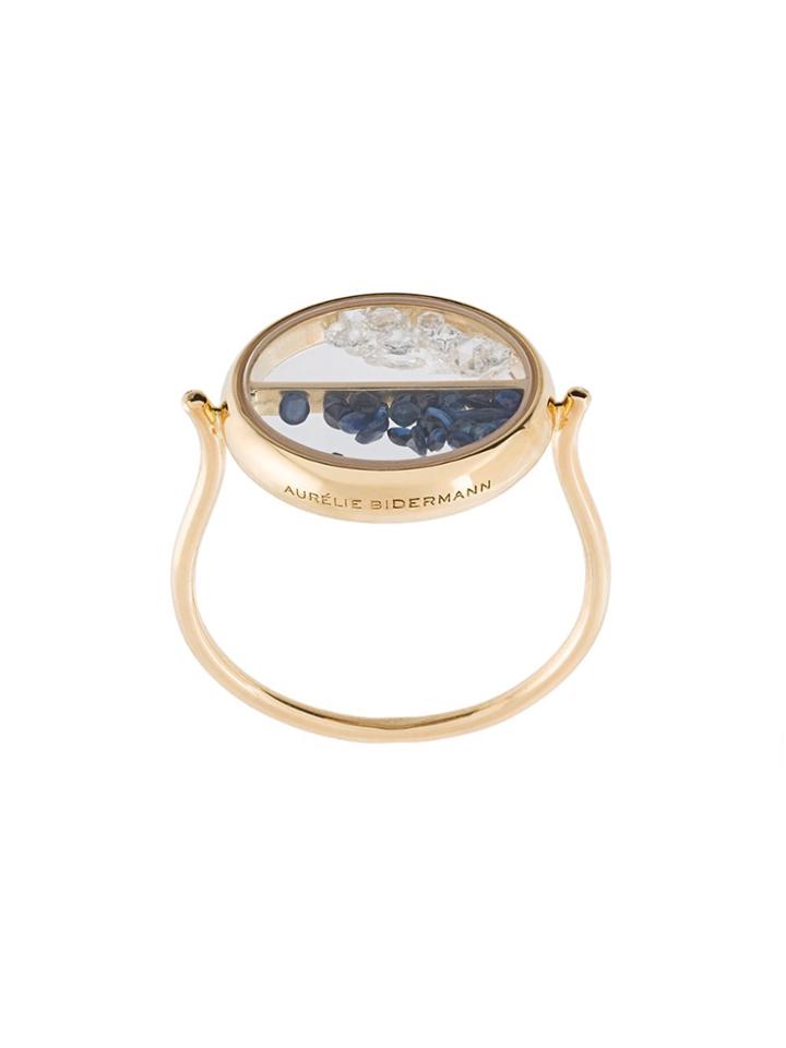 Aurelie Bidermann Chivor Diamond And Sapphire Ring - Yellow & Orange