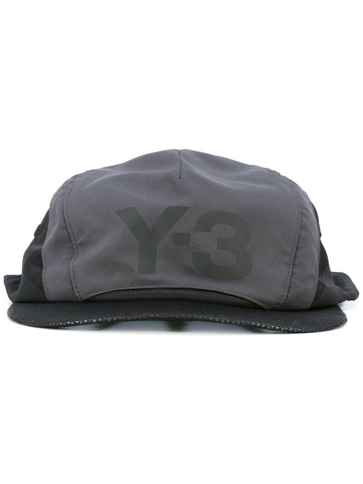 Y-3 - Logo Print Cap - Men - Polyester - One Size, Black, Polyester