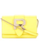 Rochas R Plaque Crossbody Bag - Yellow & Orange