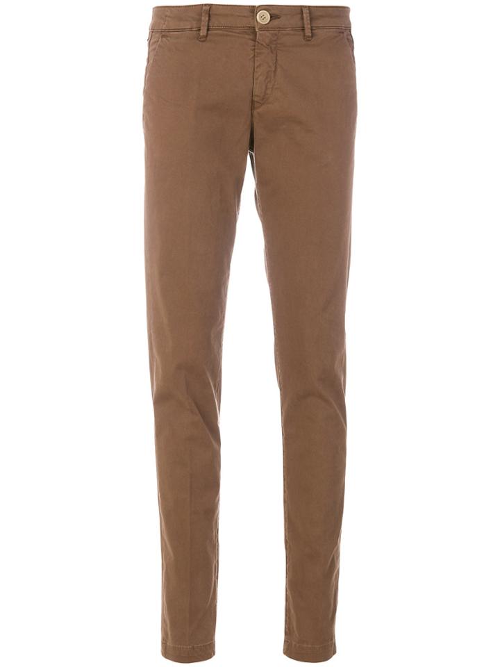Barba Skinny Trousers - Brown
