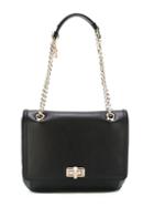 Lanvin 'happy' Shoulder Bag, Women's, Black, Calf Leather/polyester/cotton