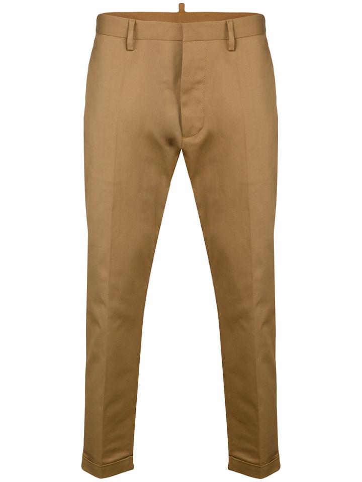 Dsquared2 Cropped Tailored Trousers - Brown