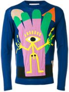 Walter Van Beirendonck Intarsia Knit Jumper - Blue