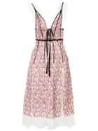 Giambattista Valli Floral Lace Dress - Pink
