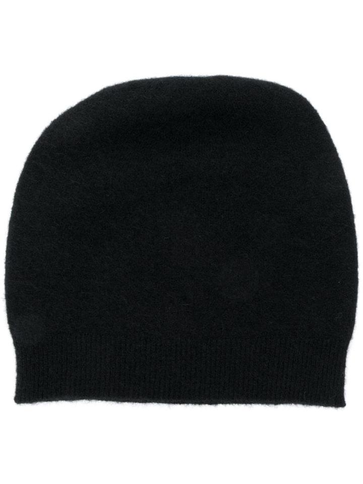 Roberto Collina Knitted Beanie Hat - Black