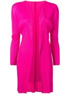 Pleats Please By Issey Miyake Pleated Cardi-coat - Pink