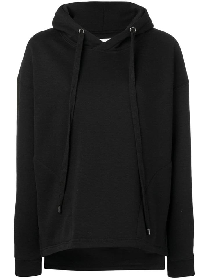 Lala Berlin Rhinestone-embellished Logo Hoodie - Black