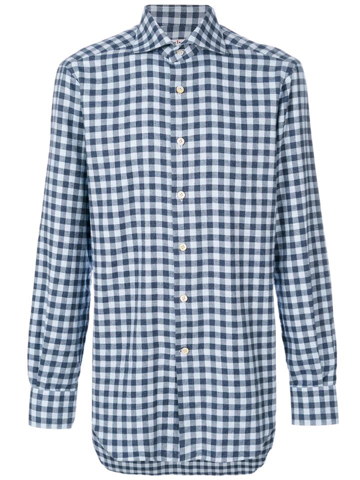 Kiton Gingham Shirt - Blue