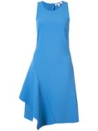 Elizabeth And James Flared Asymmetric Mini Dress, Women's, Size: 10, Blue, Polyester/spandex/elastane/rayon