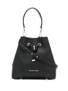 Michael Kors Collection Mercer Gallery Logo Bucket Bag - Black