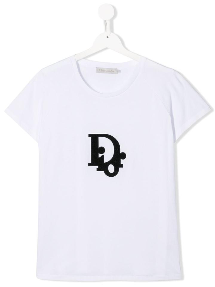 Baby Dior Teen Logo T-shirt - White