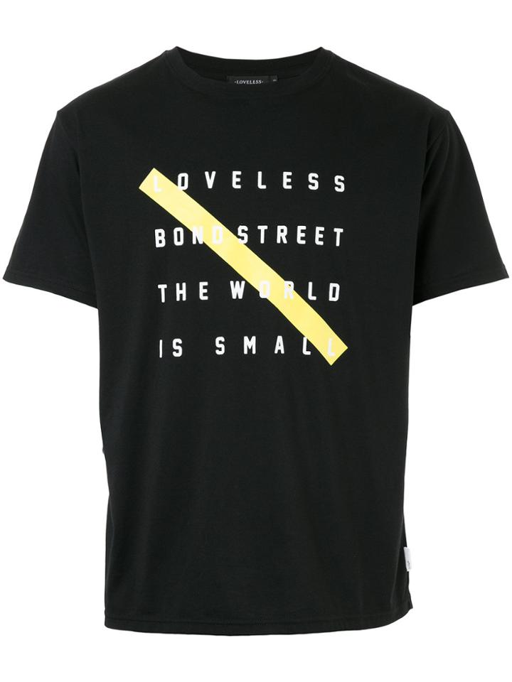 Loveless Graphic Print T-shirt - Black