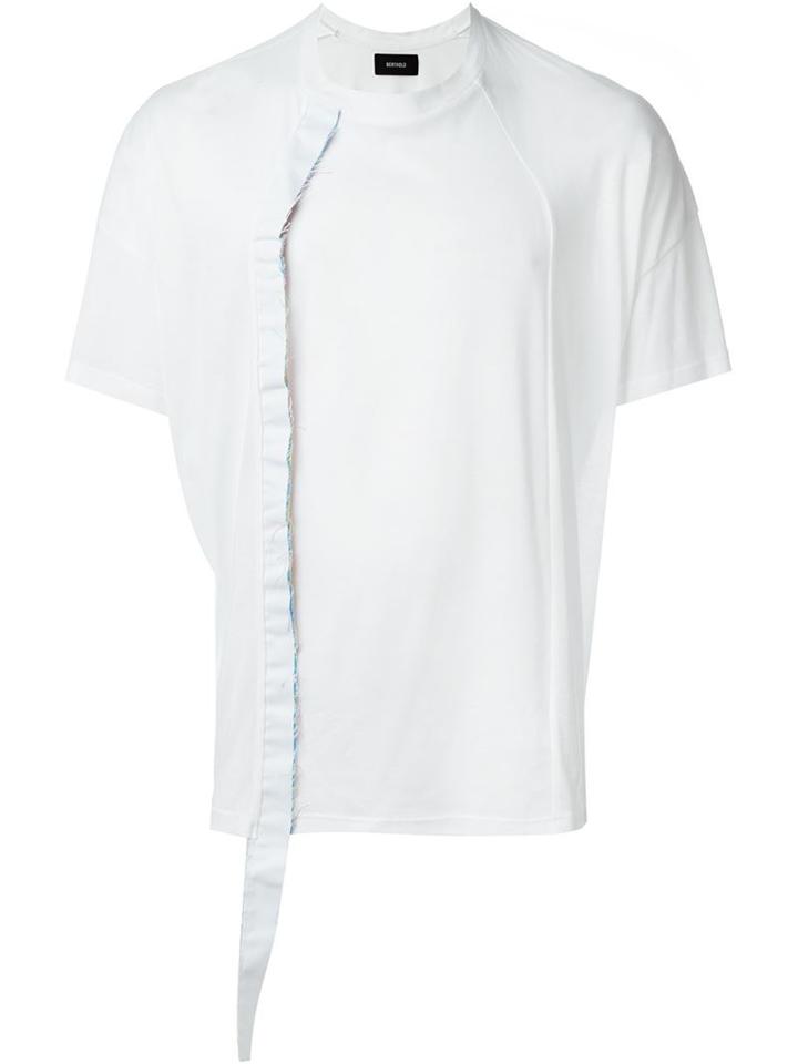 Berthold Paneled T-shirt, Men's, Size: M, White, Cotton
