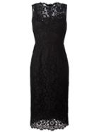 Dolce & Gabbana Lace Sheath Dress, Women's, Size: 44, Black, Cotton/polyamide/viscose/polyamide