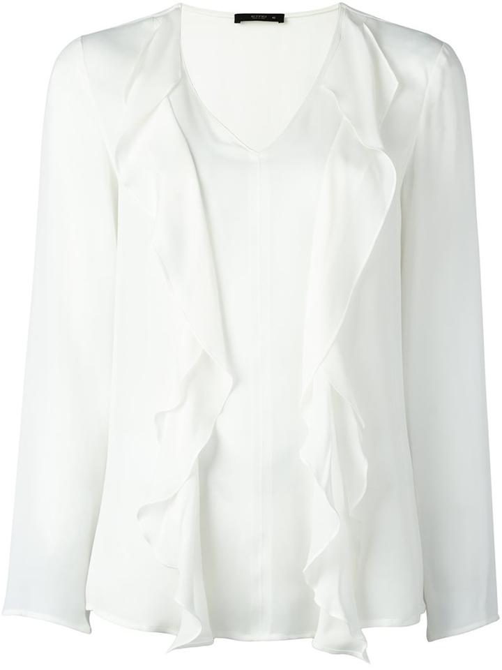 Etro Ruffled V-neck Blouse