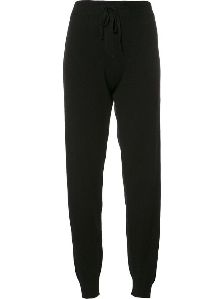 Chinti And Parker Lateral Stripes Sweatpants, Women's, Size: Xs, Black, Cashmere