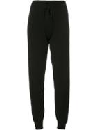 Chinti And Parker Lateral Stripes Sweatpants, Women's, Size: Xs, Black, Cashmere