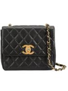 Chanel Vintage Cc Flap Shoulder Bag, Women's, Black