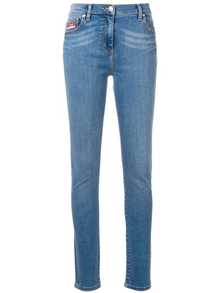 Kenzo Bamboo Tiger Skinny Jeans - Blue