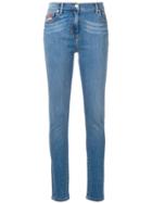 Kenzo Bamboo Tiger Skinny Jeans - Blue
