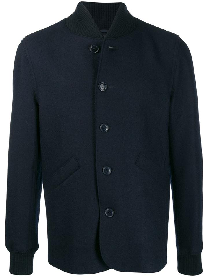 Aspesi Single Breasted Jacket - Blue