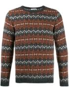 Cenere Gb Striped Knit Sweater - Grey