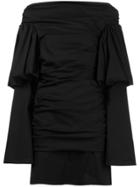 Ellery Cissy Strut Ruched Mini Dress - Black