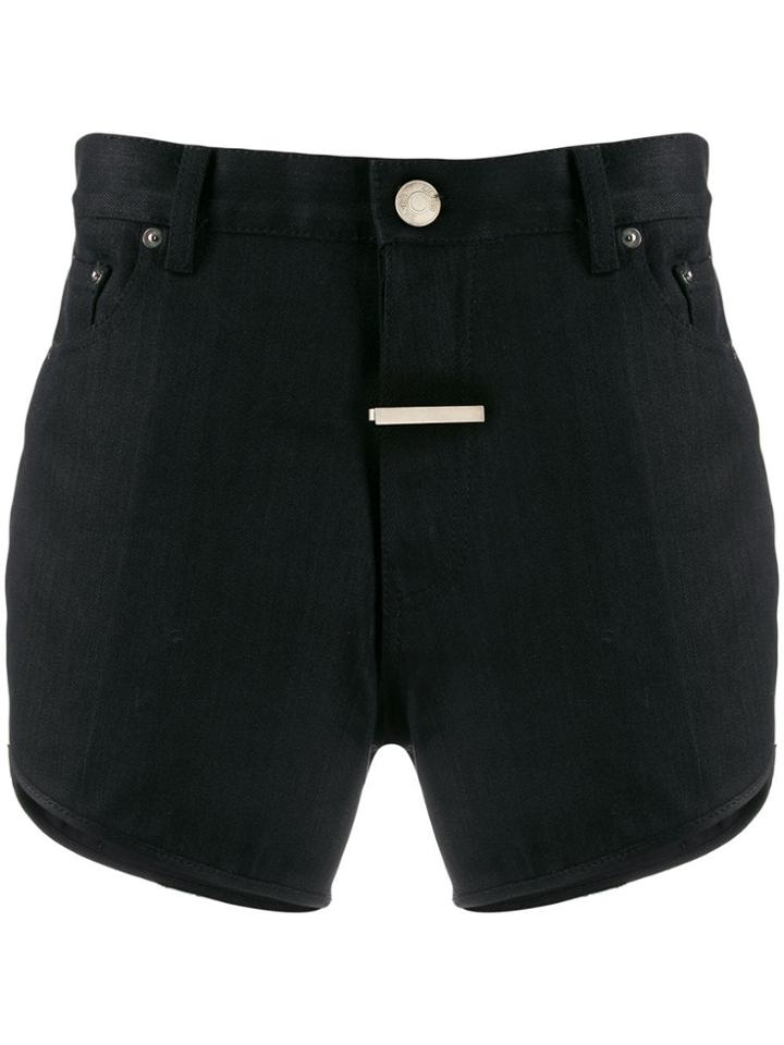 Zilver Organic Cotton Denim Shorts - Black