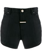 Zilver Organic Cotton Denim Shorts - Black