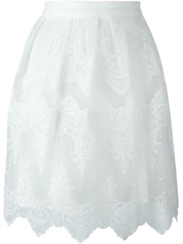 Blugirl Embroidered Short Skirt
