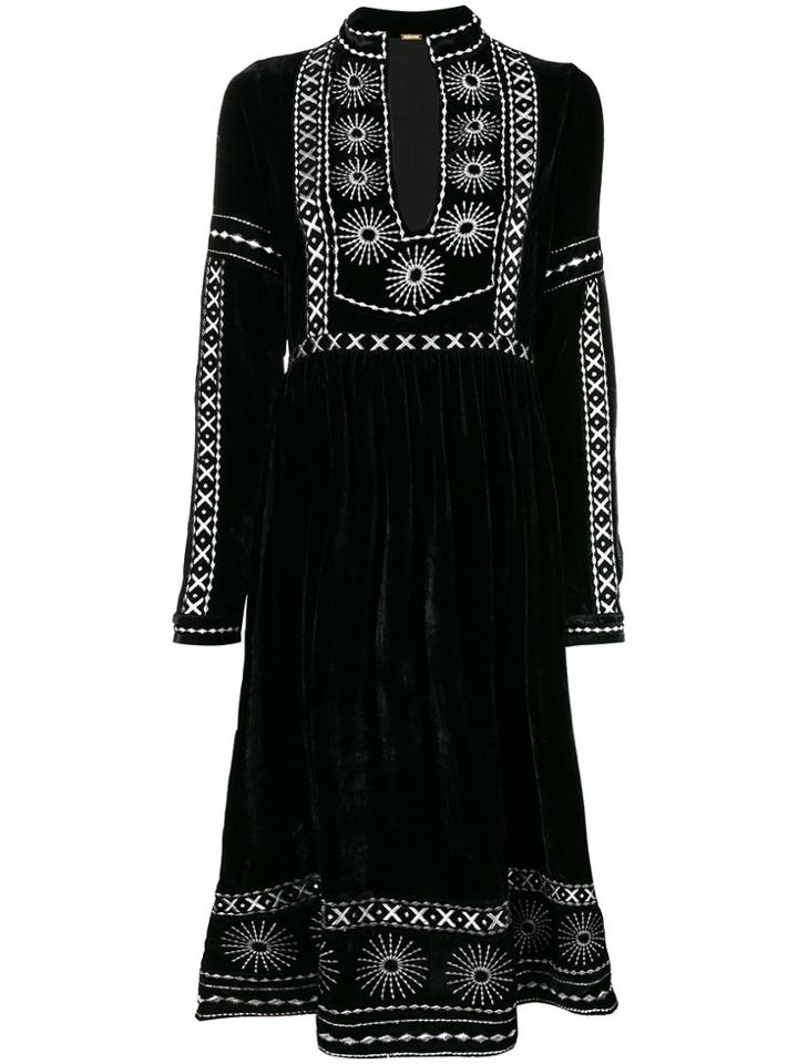 Dodo Bar Or Embellished Slit Dress - Black