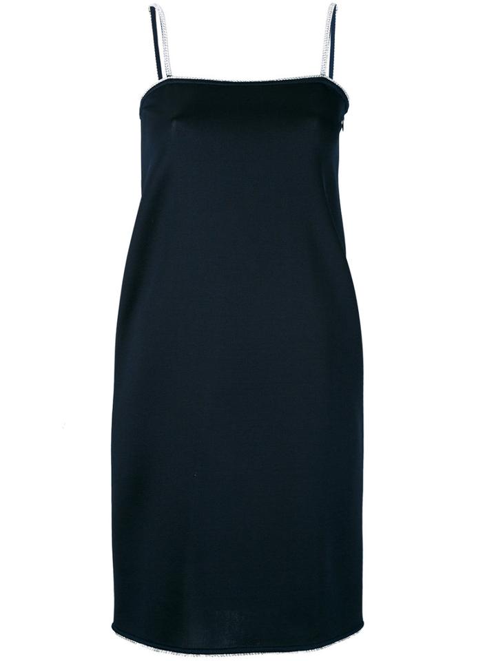 Gianluca Capannolo - Embellished Strap Dress - Women - Polyamide/polyester/spandex/elastane/viscose - 42, Blue, Polyamide/polyester/spandex/elastane/viscose