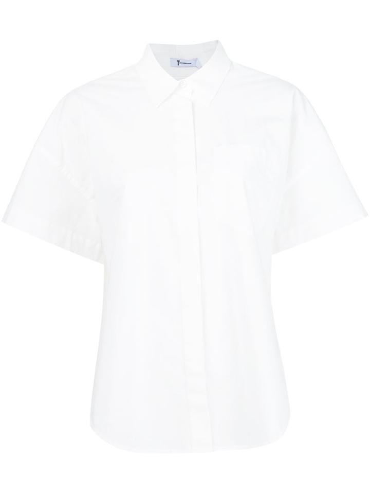 T By Alexander Wang Flared Back Boxy Shirt