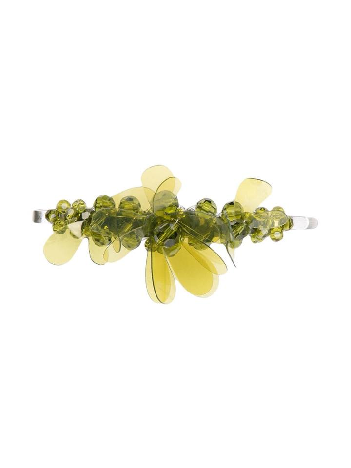 Simone Rocha Embellished Hair Clip - Green