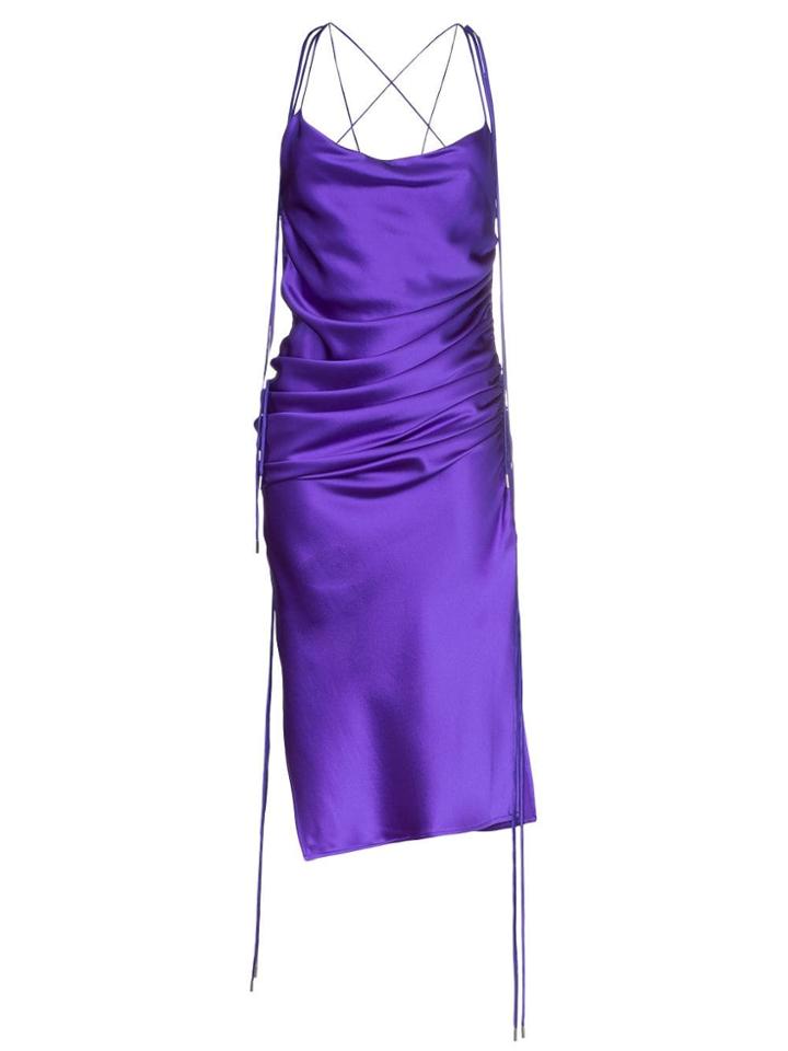Galvan Yasmin Midi Dress - Purple