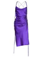 Galvan Yasmin Midi Dress - Purple