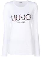 Liu Jo Printed Logo Top - White
