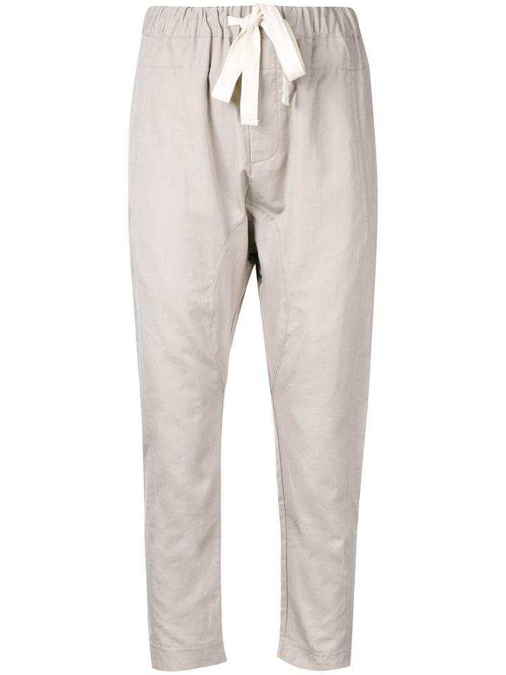 Bassike - Relaxed Pants - Women - Cotton - 10, Grey, Cotton