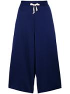 Pleats Please By Issey Miyake Cropped Pleated Trousers - Blue