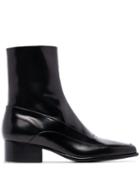 Y/project Square Toe 50mm Ankle Boots - Black