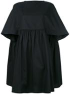 Gianluca Capannolo - Short Flared Dress - Women - Cotton/spandex/elastane - 44, Women's, Black, Cotton/spandex/elastane