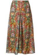 Etro Mixed Print Midi Skirt - Multicolour
