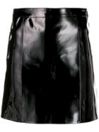 Manokhi Fitted Patent Leather Skirt - Black