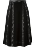 Altuzarra Studded Trim Skirt, Women's, Size: 36, Black, Triacetate/polyester