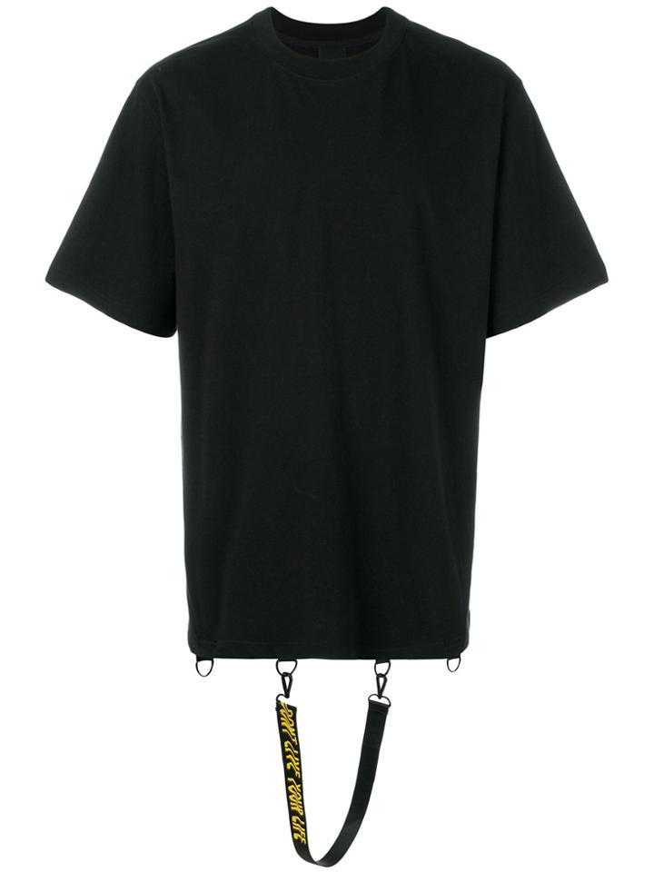 Damir Doma Strap Detail T-shirt - Black